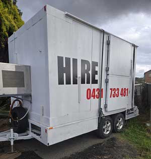 Mobile cool room for hire